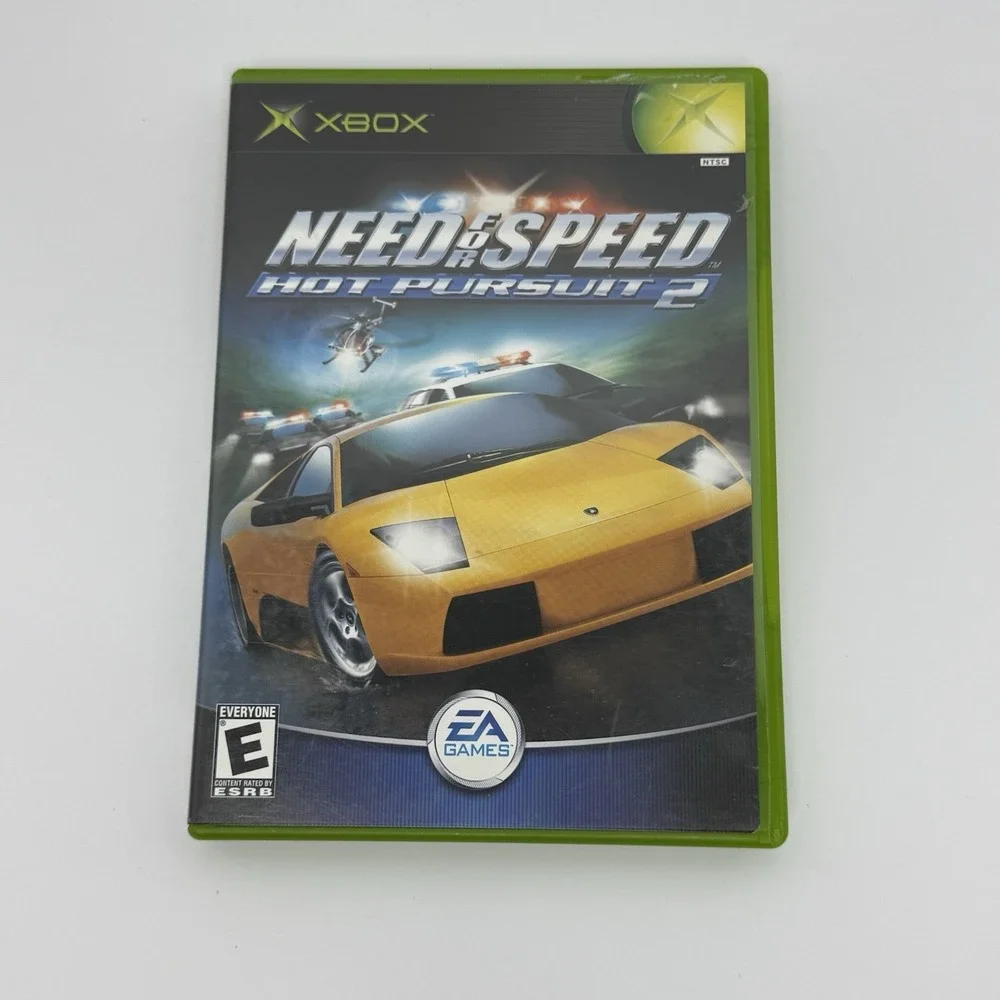 Need for Speed: Hot Pursuit 2 (Microsoft Xbox, 2002) Case and Game Only Working